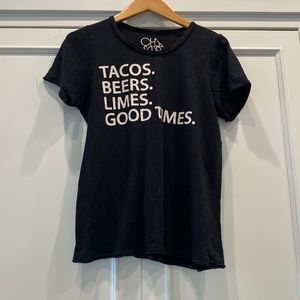 Chaser black taco tee